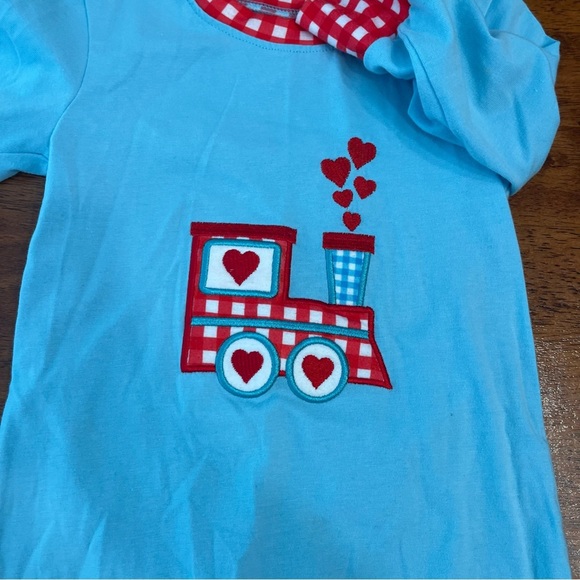 Blue and Red Train-Themed Kids One Piece size 24 months - Picture 4 of 5